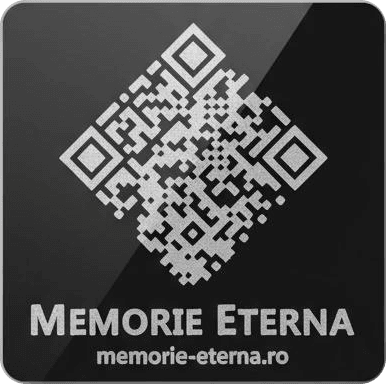 Placa memorială Memorie Eternă cu cod QR